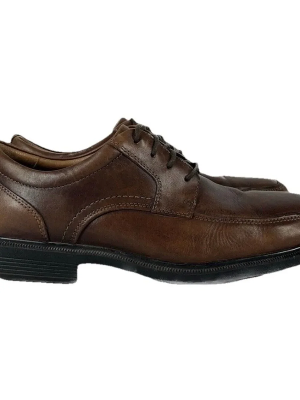 Rockport DPluxe Apron Toe Brown Oxfords Plain Toe Shoes Men’s Size 9.5